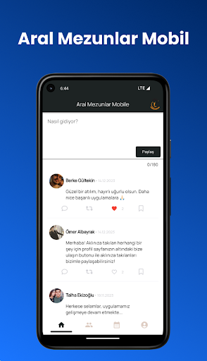 Android application Aral Mezunlar Derneği Mobil screenshort