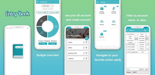 Android application Entry Book : Manage Your Daily screenshort