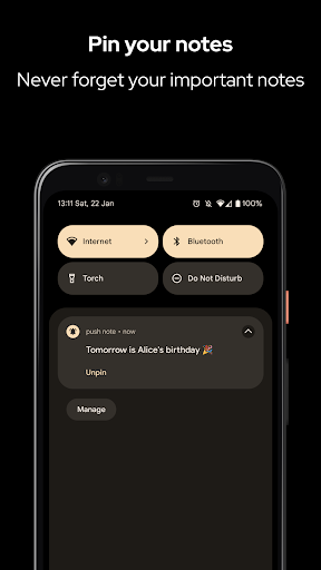 push-note: fastest note taking Screen 3