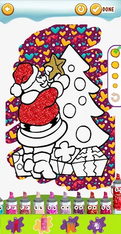 Glitter Christmas Coloring - Screenshot 3