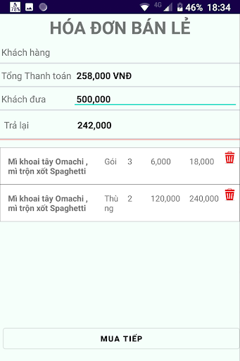 SellerFun Quản lý bán hàng Screen 2