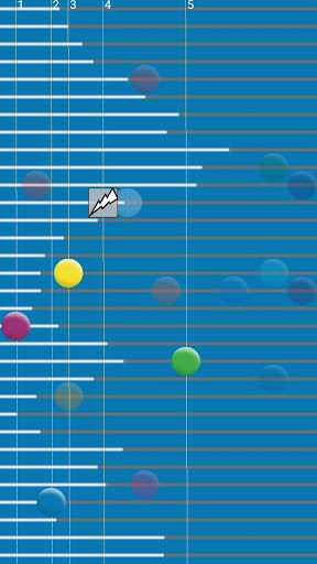 Android application party light color by music Hz screenshort