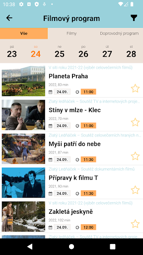 Android application Finale Plzen screenshort