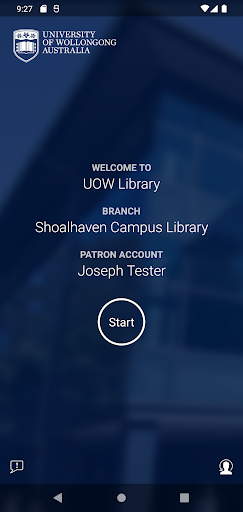 Android application UOW Library Borrowing screenshort