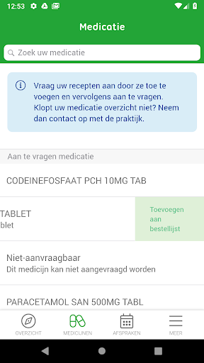 HRA | Uw Zorg online Screen 2