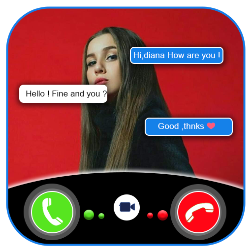 Lady Diana Fake call & chat logo