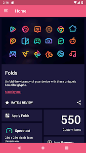 Folds - Icon Pack لقطة شاشة