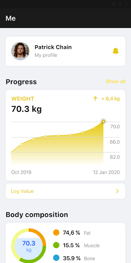 Sportnahrung: Fitness Trainer Screen 3