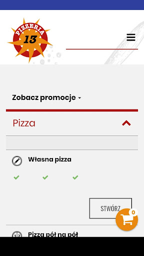 Android application Pizzeria 13-stka screenshort