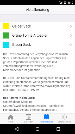 Abfallkalender Kirchlengern screenshot 4