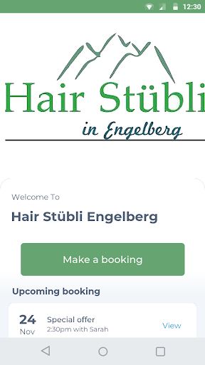 Android application Hair Stübli Engelberg screenshort