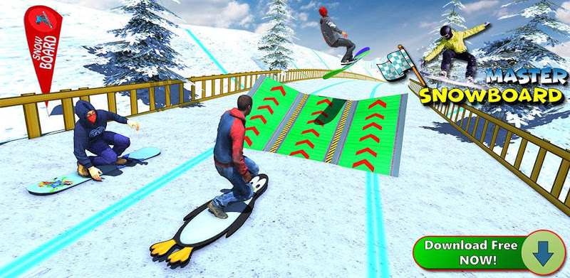 Snowboard Downhill Ski: Skater Boy 3D