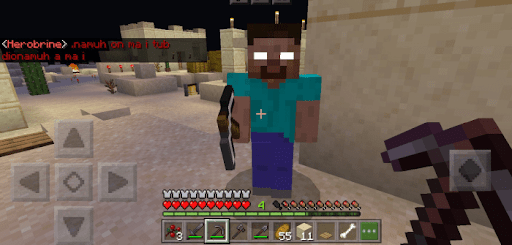 Android application Herobrine mod for Minecraft screenshort