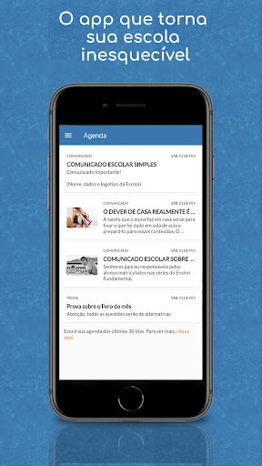 Android application Tesis Escolar screenshort