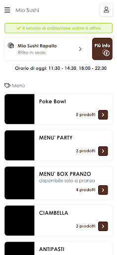 Mio Sushi Screen 2