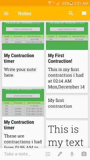 Simple Contraction Timer