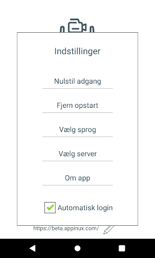 Appinux - Skærmbesøg Screen 2