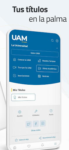 Android application UAM Título Seguro screenshort