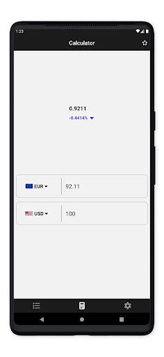 Exchange Rates Screen 3