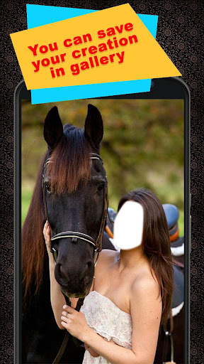 Horse With Girl Photo Suit Screen 3