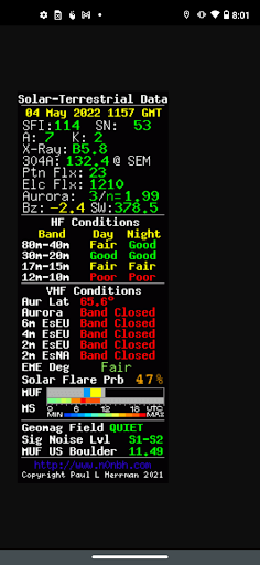 RFinder WW Repeater Directory Screen 3