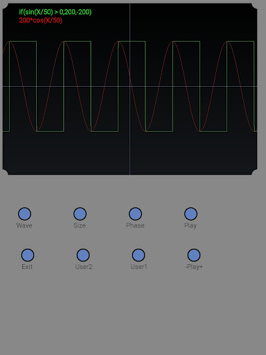 Android application AndrOscill screenshort