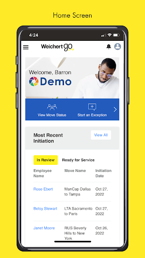 Android application Weichert Go - HR screenshort