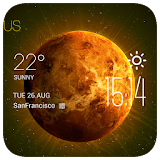 Venus weather widget/clock icon