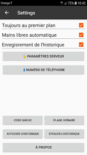 Android application ASIP Stream screenshort