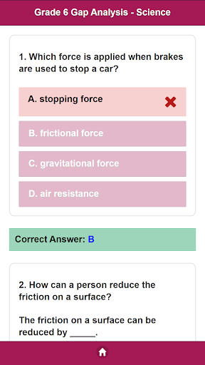Grade 6 Science Gap Screen 3