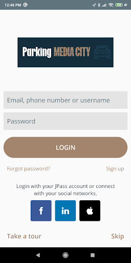 Android application Parking MediaCity screenshort
