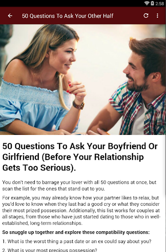 RELATIONSHIP QUESTIONS Screen 3