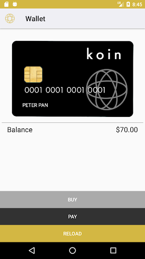 Android application Koin by Parlevel screenshort