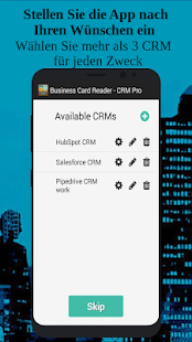Visitenkarten Scanner - CRM Pr Screenshot