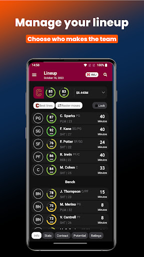 Android application Basketball Legacy Manager 24 screenshort