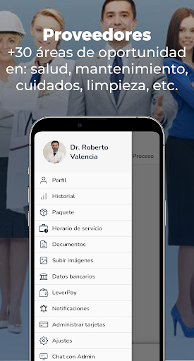 Android application Servicios LVR screenshort