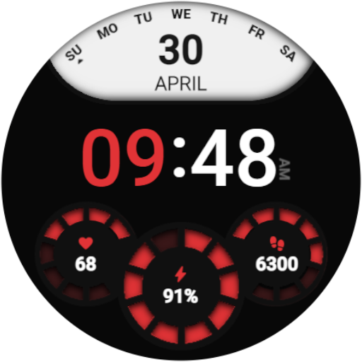 DS D002 - Digital watch face Logo