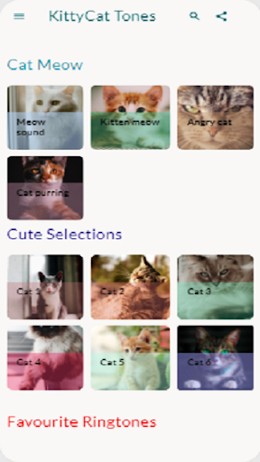 Android application KittyCat Tones screenshort