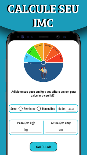 Android application CalcFit - IMC, % Gordura e RCQ screenshort