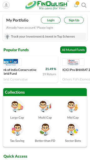 Mutual Funds & SIP (Finowlish) Screen 3