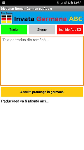Dictionar Roman German audio