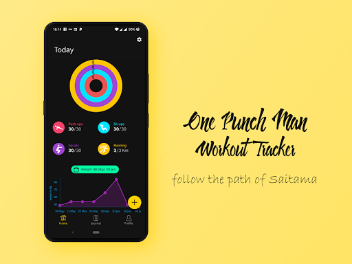 Android application OPM Challenge Workout Tracker screenshort