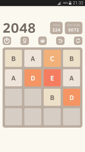 2048 Alphabet Screen 2