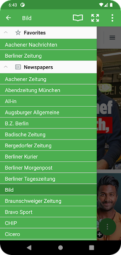 Android application Deutsche Zeitungen screenshort