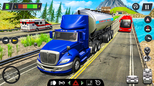 xe tải chở dầu : driving game