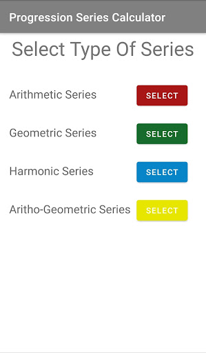 Android application Progression Series Calculator screenshort