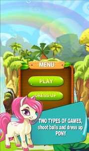 Free Pony Bubble Shooter DressUp 3