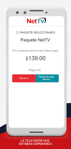 Android application NETTV México screenshort