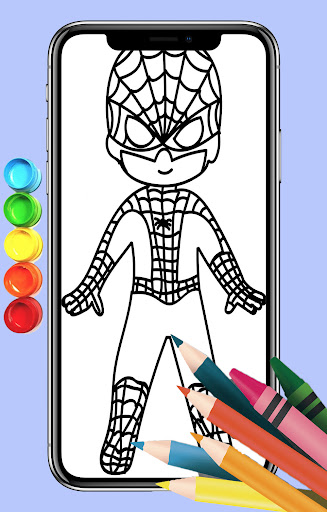 Spider Boy Coloring Game