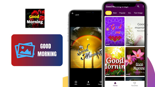 Android application Good Morning Image Good Night screenshort